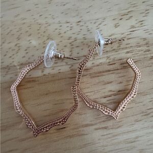 Kendra Scott Rose Gold Miku Hoop Earrings